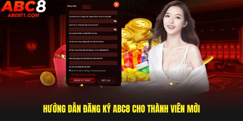 Hướng dẫn Đăng ký ABC8 cho thành viên mới