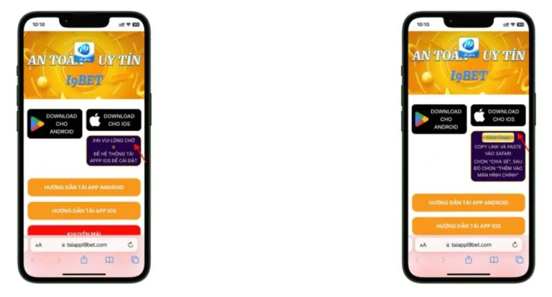 hoan thanh tai app i9bet ios